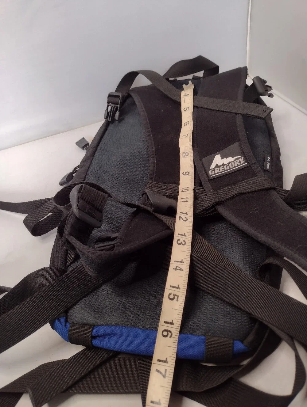 Vintage Gregory Mirage Daypack Hiking Backpack Blue Black Trail Outdoor P3
